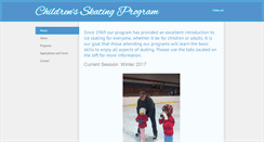Desktop Screenshot of childrensskating.com
